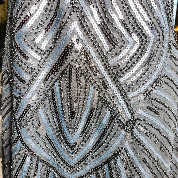 Babeyond Flapper Sheath Gatsby Dress Black Sz XXL Sequins Beads  Sleeveless - Picture 11 of 13